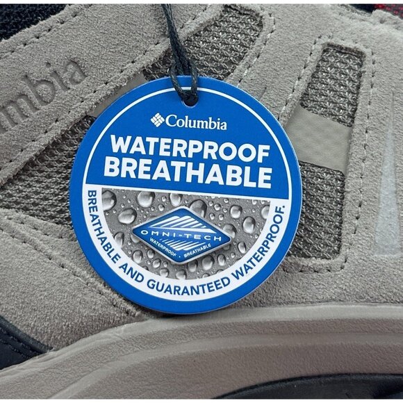 Columbia Redmond III Mid Mens 11.5 Wide Gray Waterproof Boots Hiking BI0168-006 - Picture 9 of 10